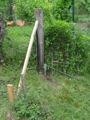 oprava starých sloupů plotu